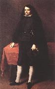 MURILLO, Bartolome Esteban Portrait of a Gentleman in a Ruff Collar sg Spain oil painting artist